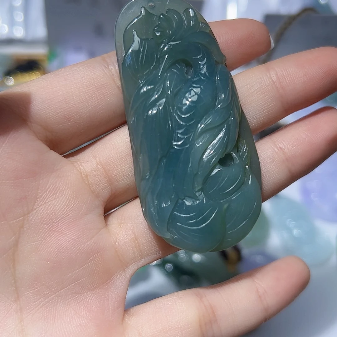 翡翠未镶嵌颈饰天然A货翡翠