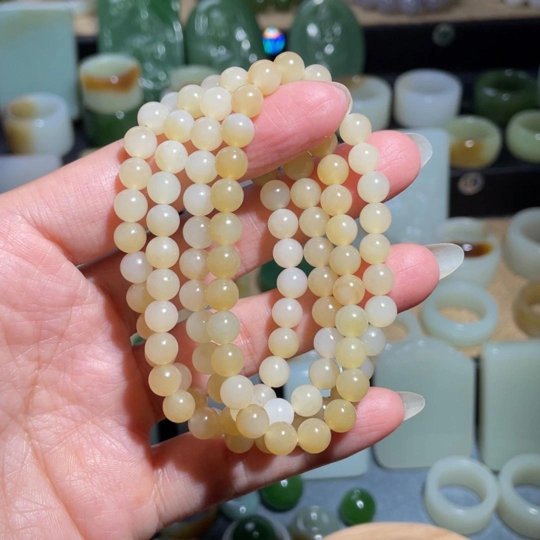 和田玉未镶嵌手链