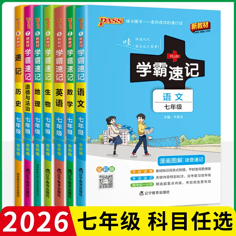 新版初中七年级小四门学霸速记政治历史地理生物小四科知识点汇总