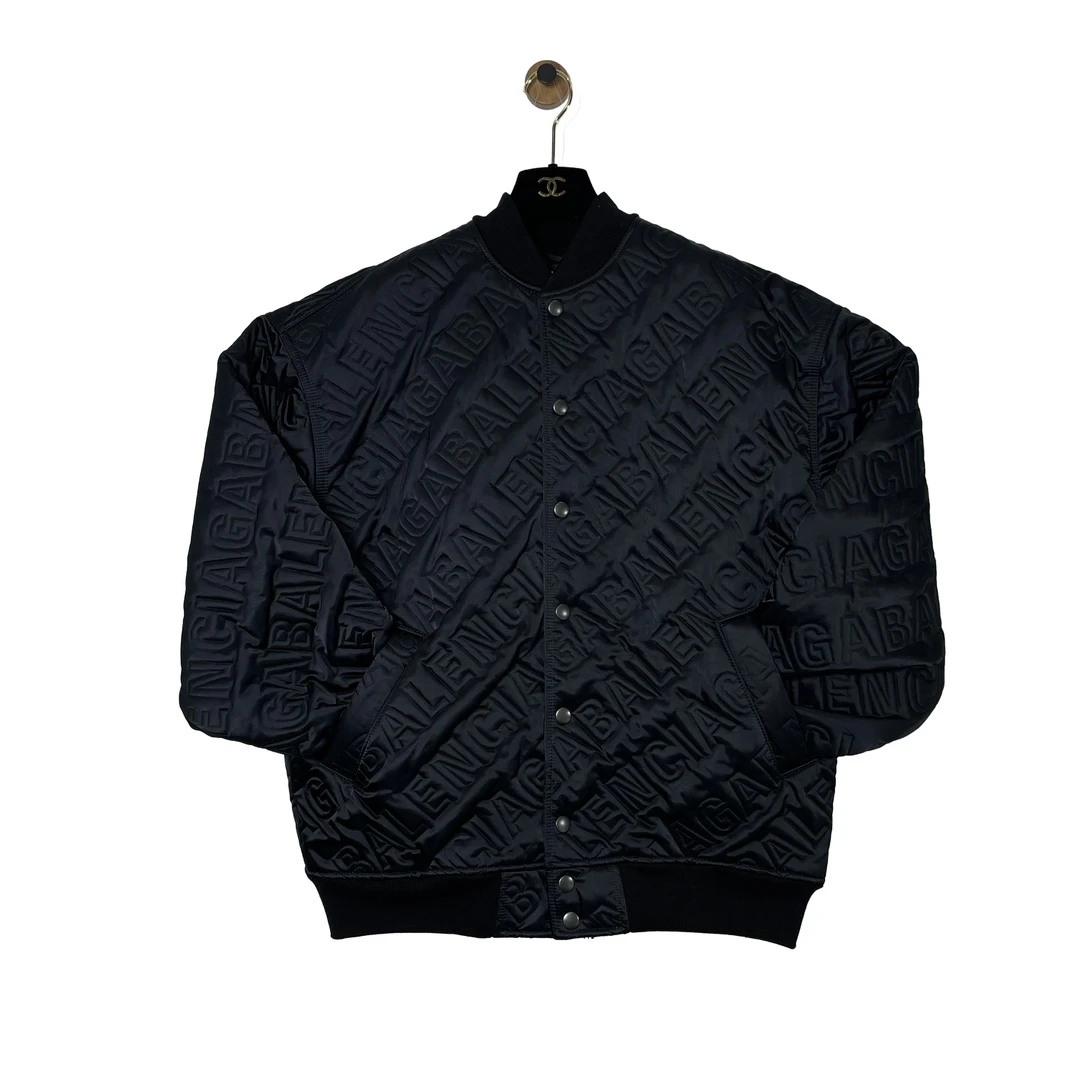 全新未使用 Balenciaga/巴黎世家 青奢荟/175/黑飞行员棉服/37092