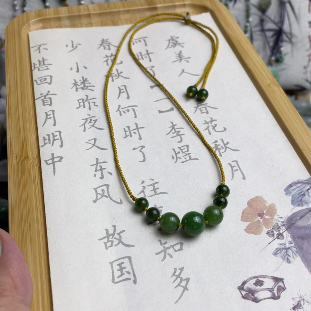 翡翠未镶嵌颈饰?**睛设计款项链