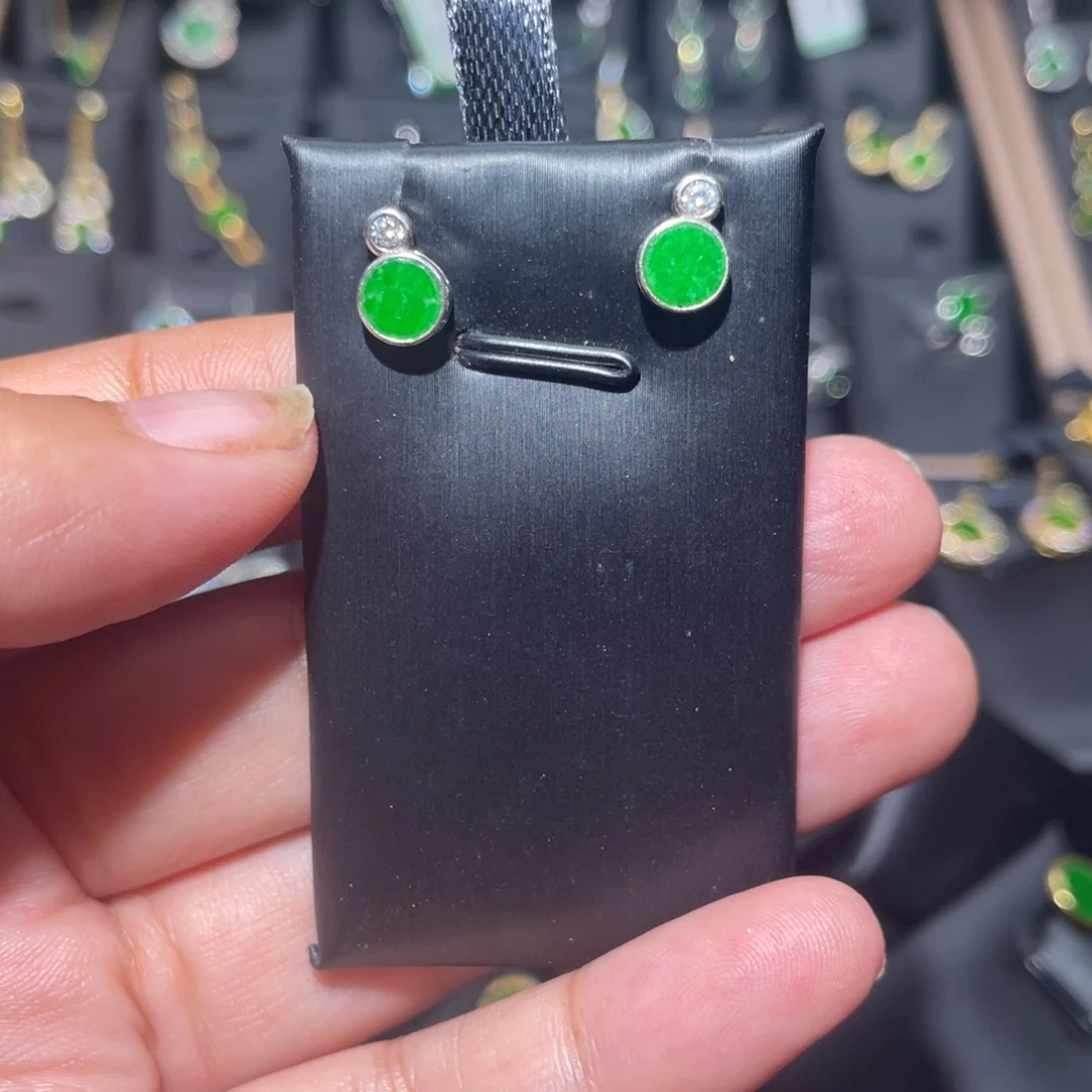 翡翠银S925镶嵌颈饰