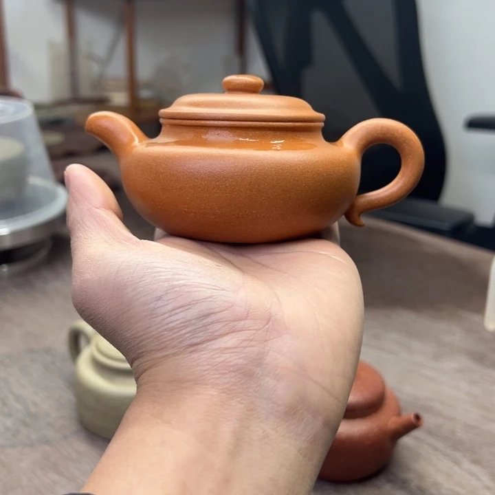 紫砂茶壶全手工黄金段仿古