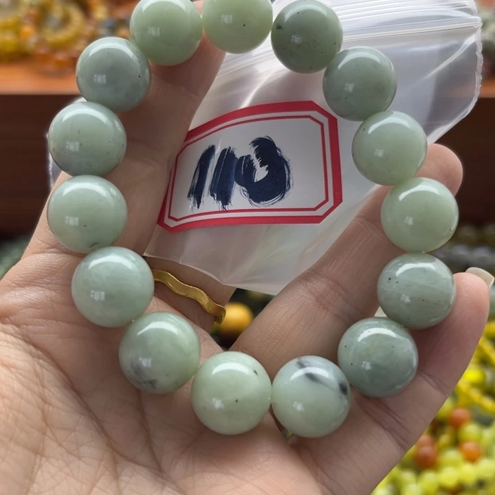 未镶嵌蛇纹石玉手链