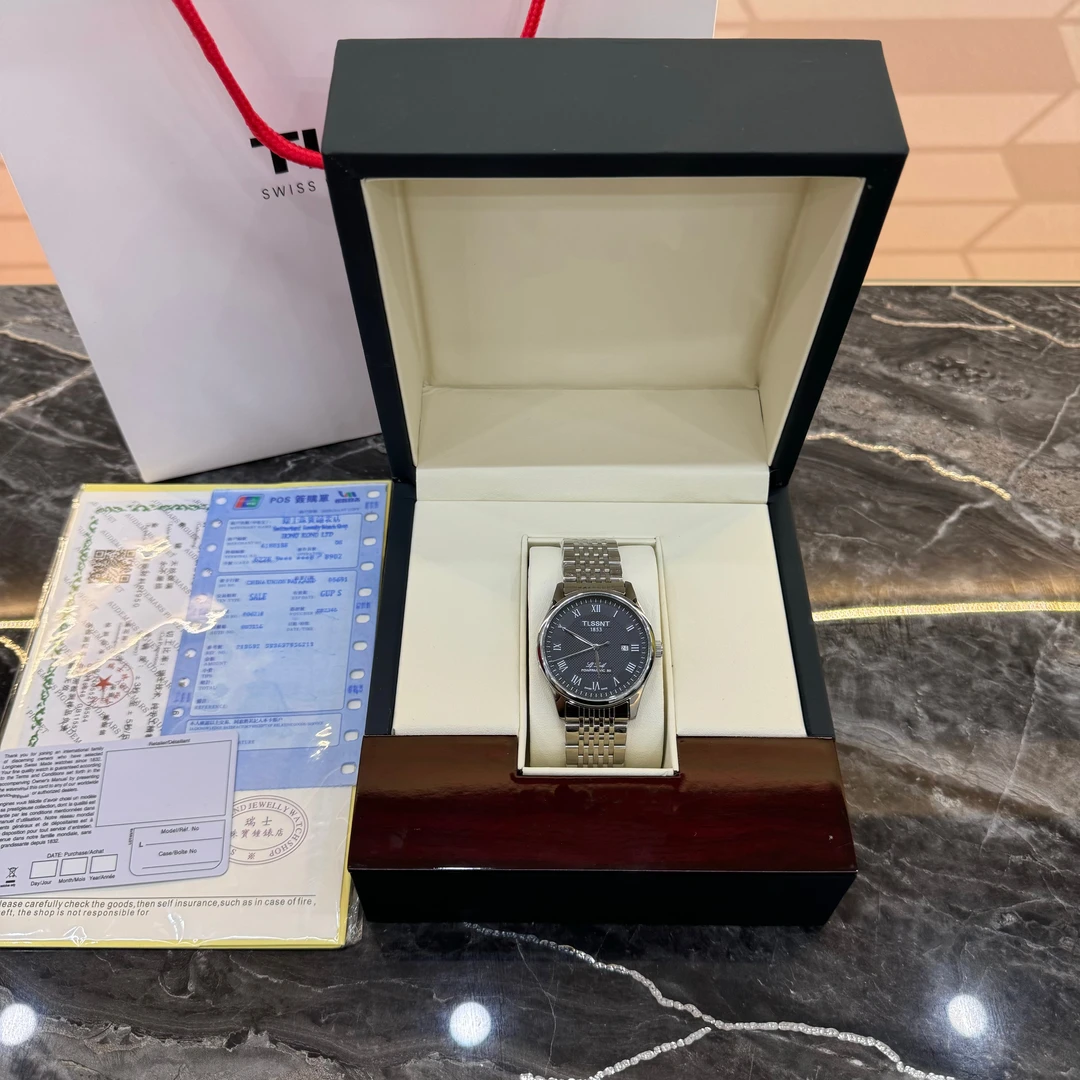 【专柜直发】经典洛克系列高奢男士时尚表全盘夜光送黑皮带J