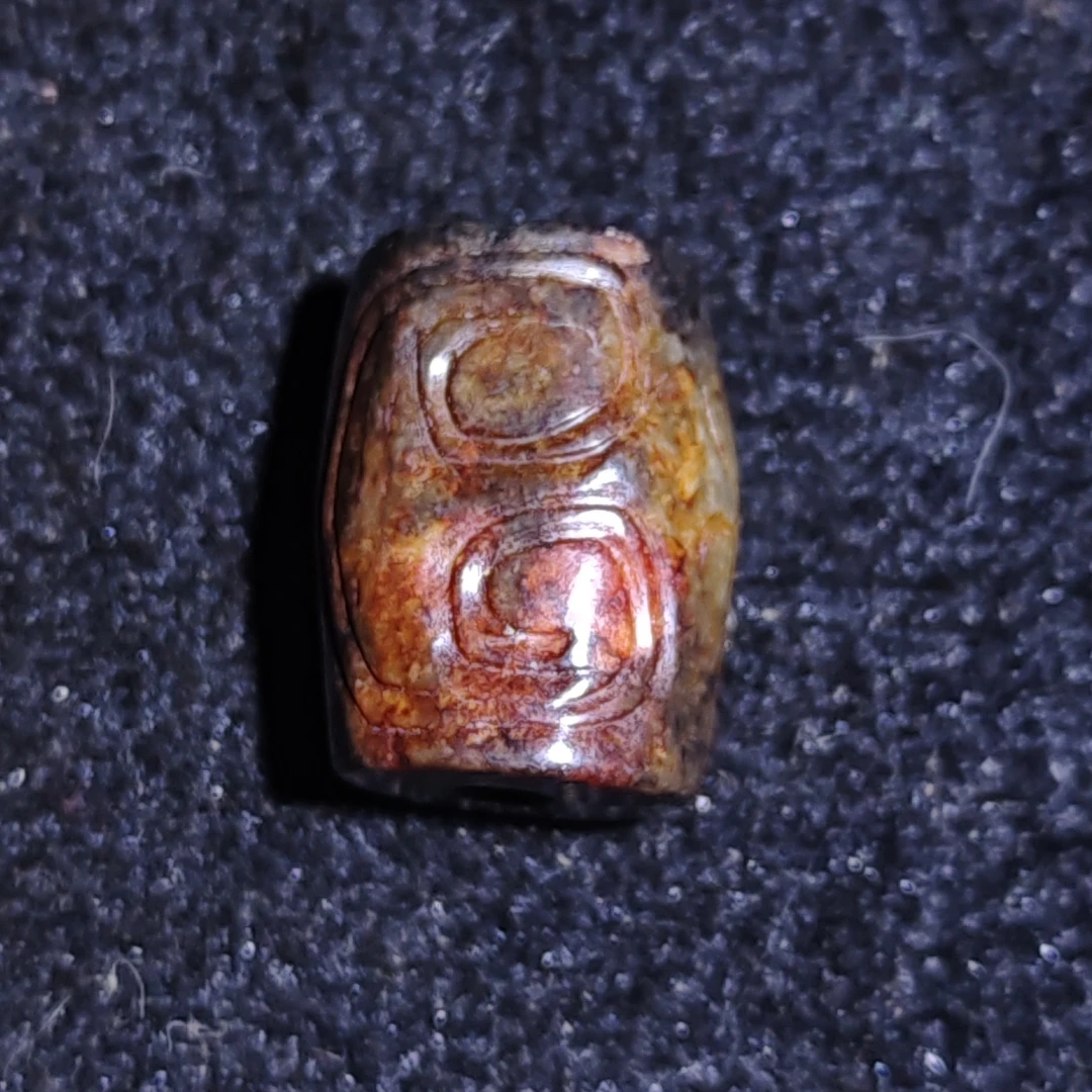 老玉珠子和田玉挂件手工精雕雕刻老型藏式