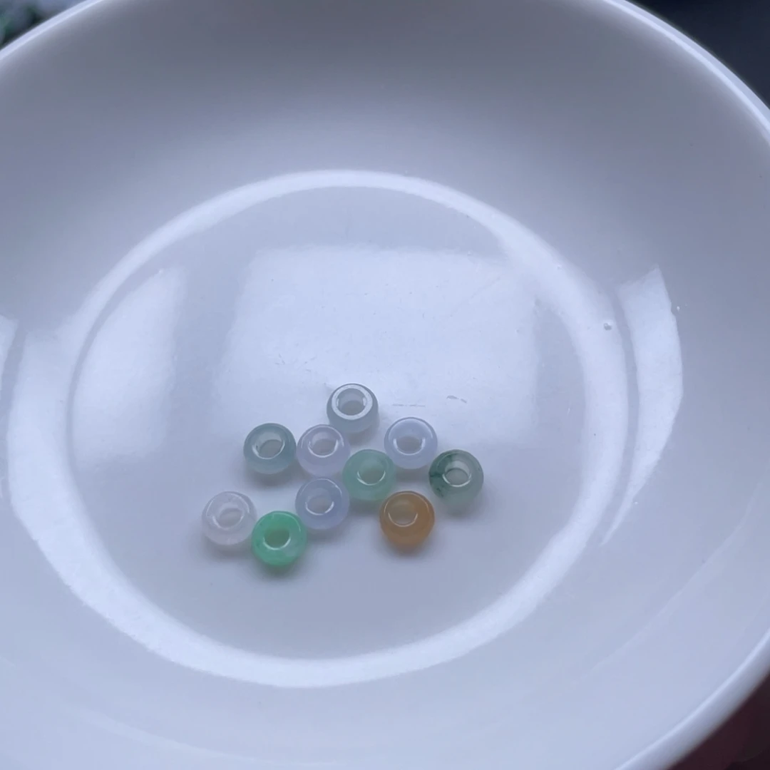 翡翠未镶嵌颈饰大孔算盘卡5