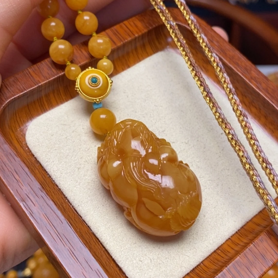 【闪购商品】蜜蜡颈饰未镶嵌项链