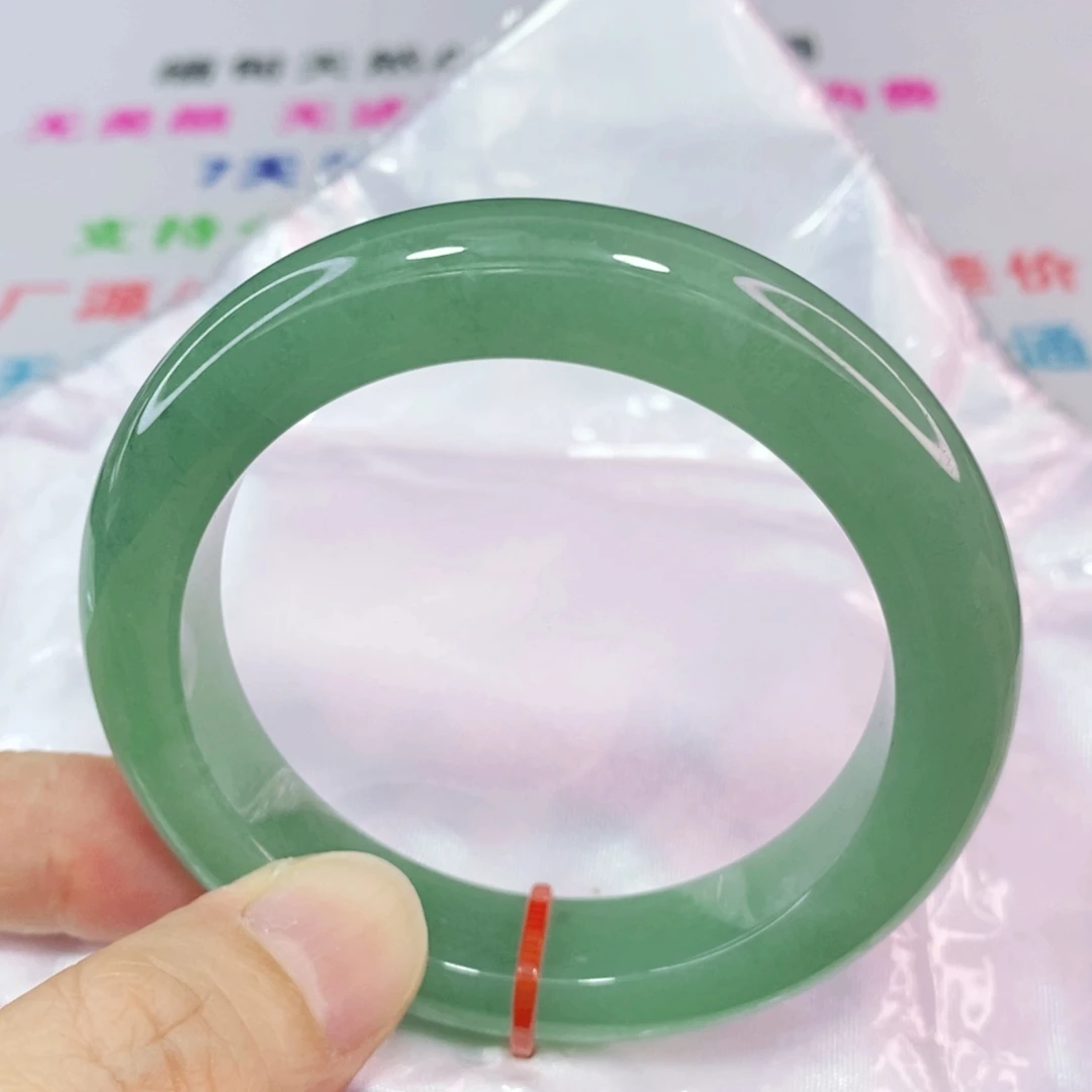 未镶嵌手镯翡翠53.6圈口正圈-闭眼冲