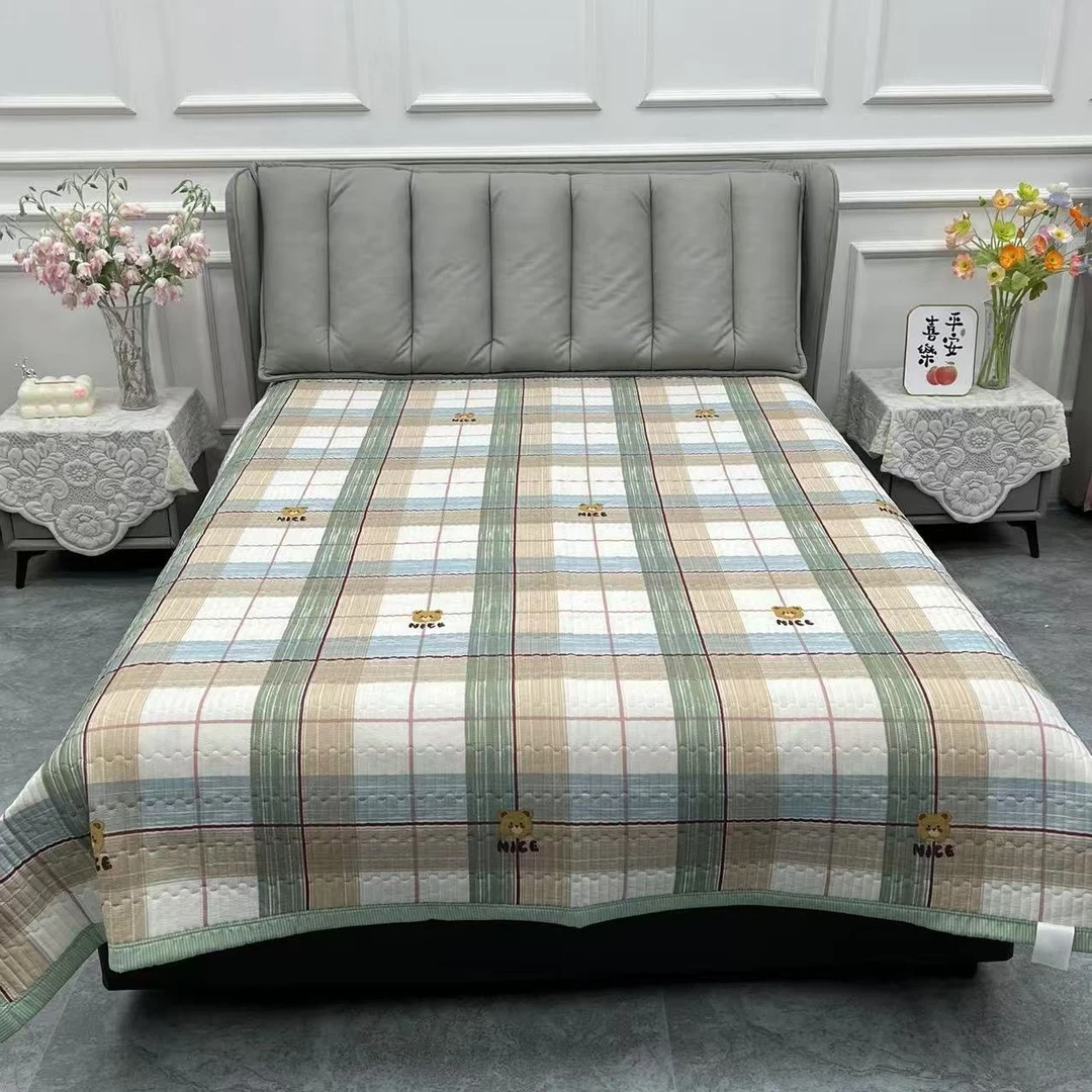 凉感丝方格熊凉席加大200x230