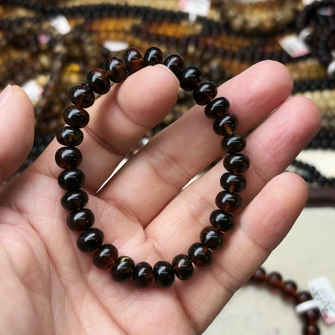 琥珀未镶嵌裸石八