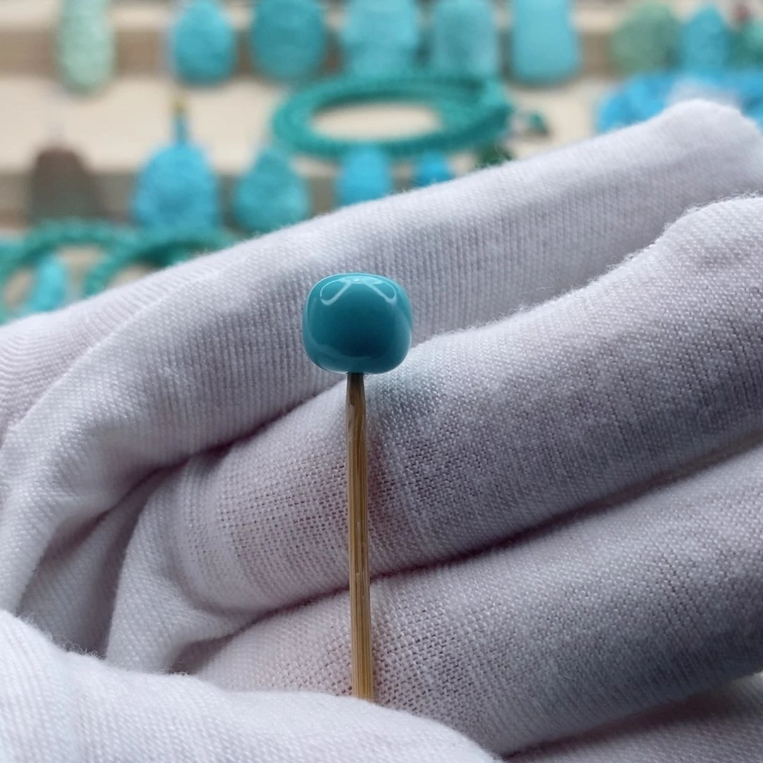 绿松石珠宝奇石未镶嵌六***玩