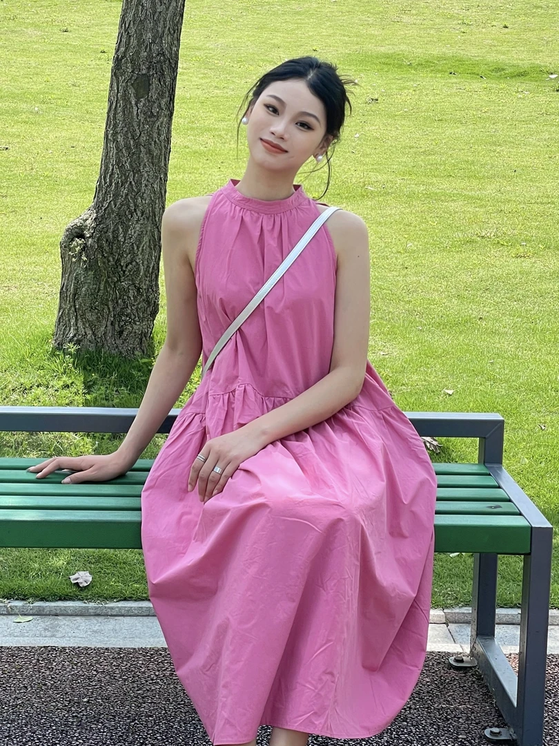 宽松显瘦度假裙连衣裙半裙套装裙