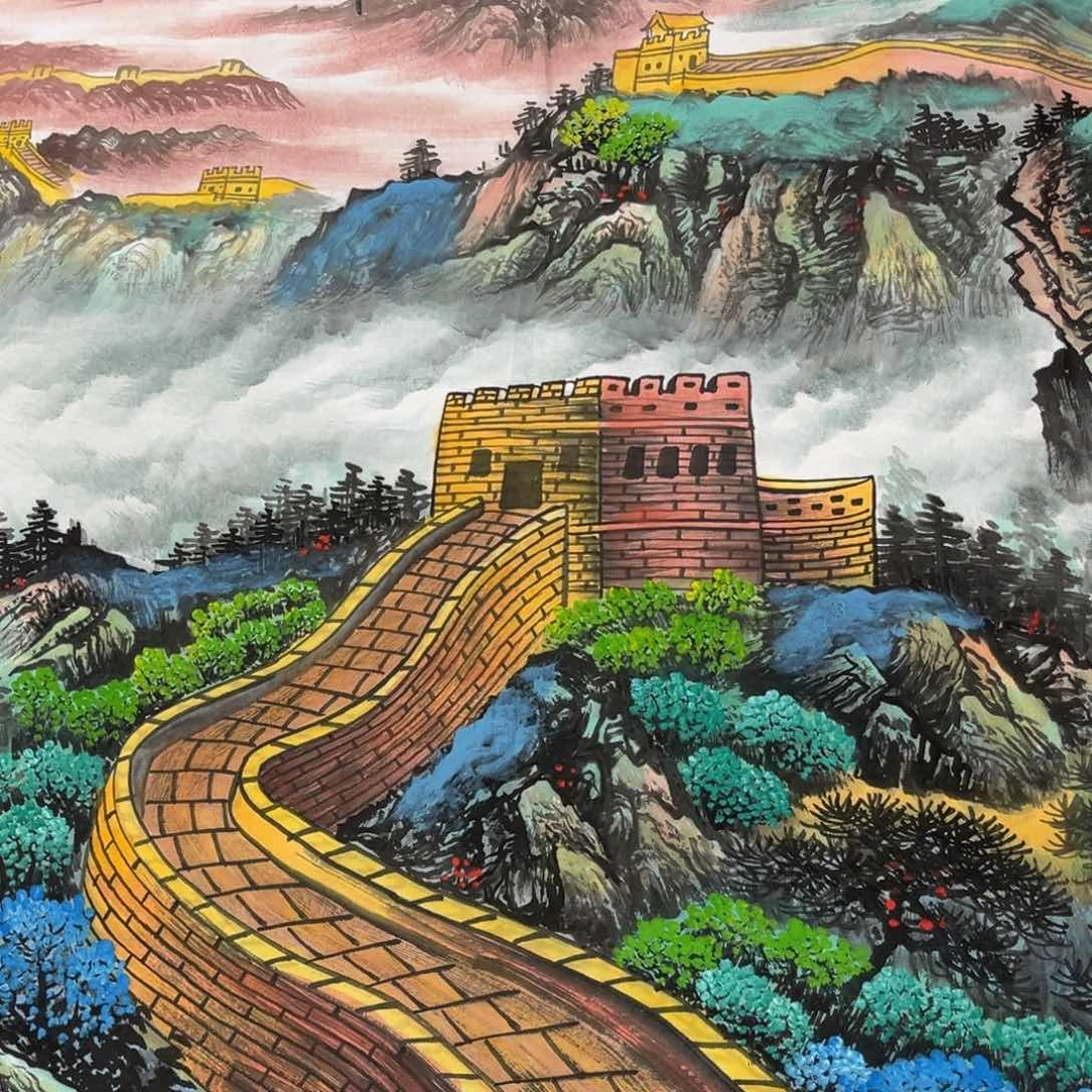 国画招***才宣纸手绘，手工作品