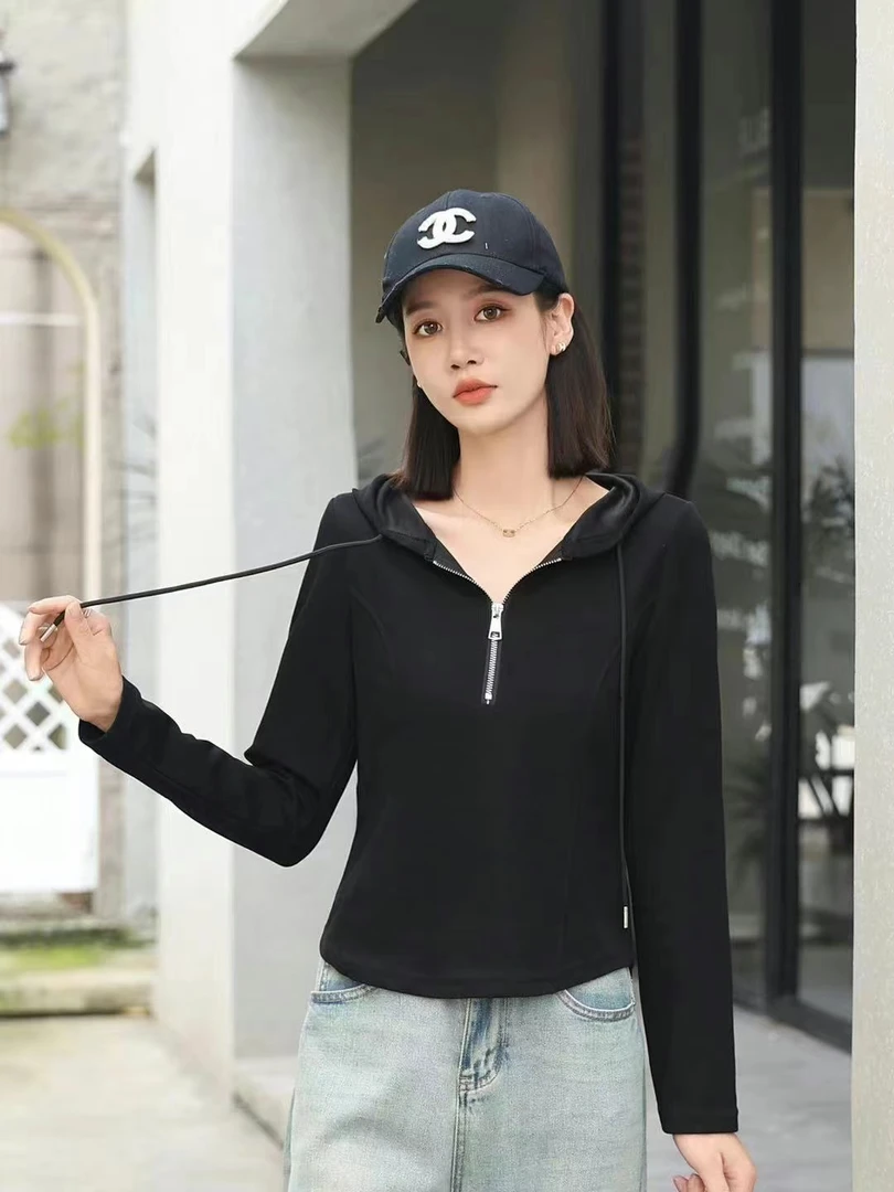 〖铃铛精选〗拉链版休闲帽衫7169