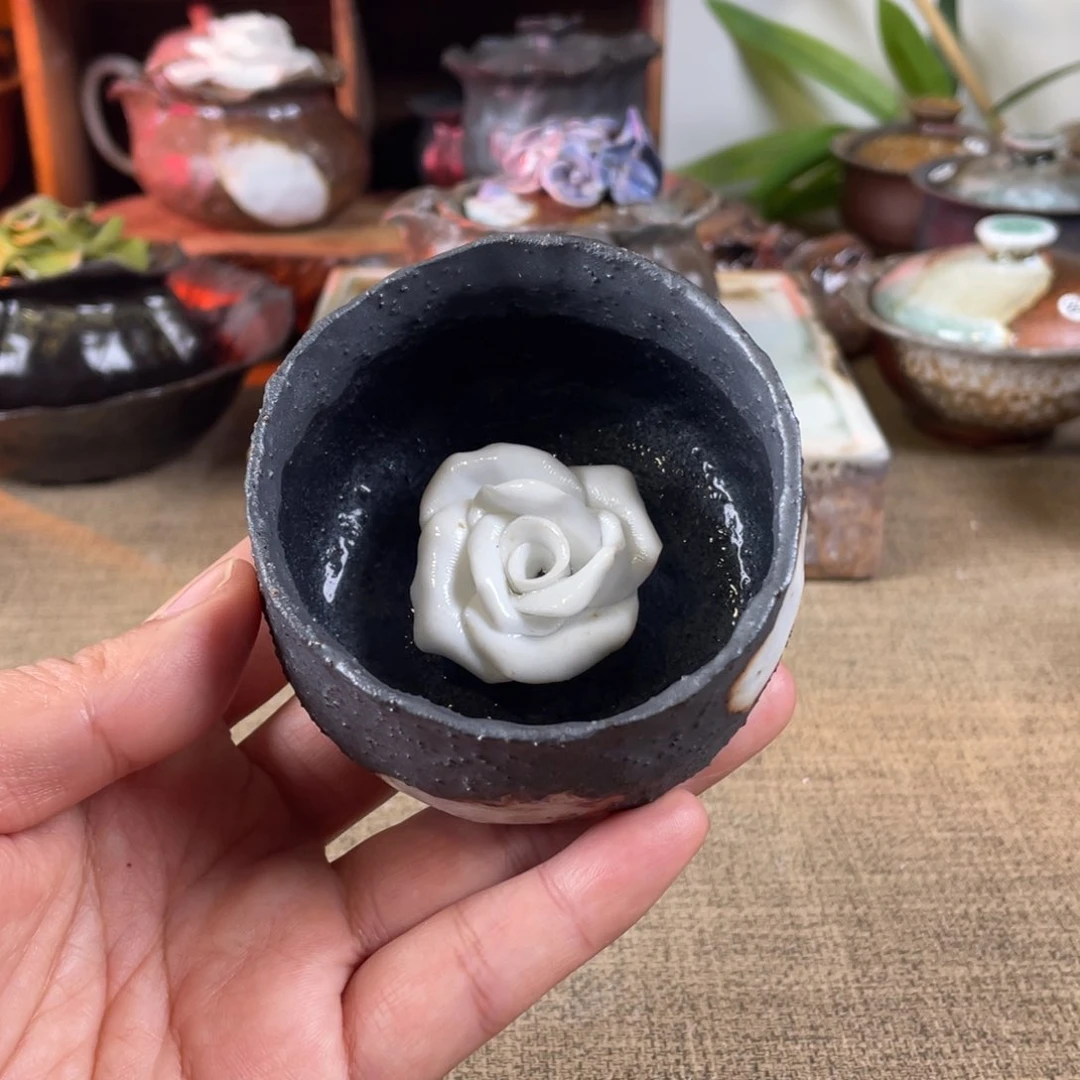 黑珍珠。  手捏。 玫瑰