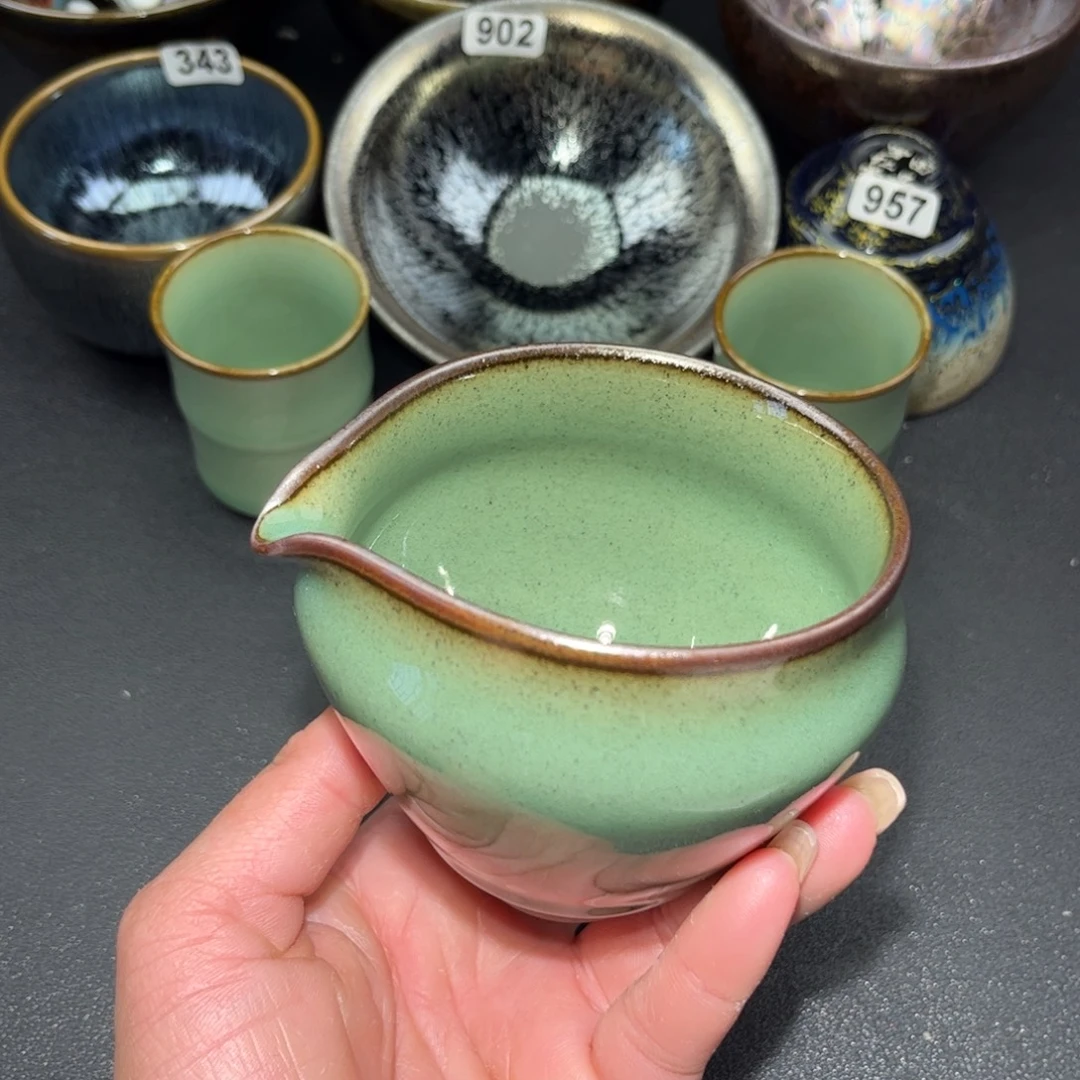 茶盏建盏单盏放大漏……