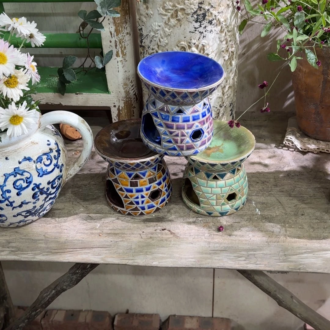 许纯的花房烛台摆件