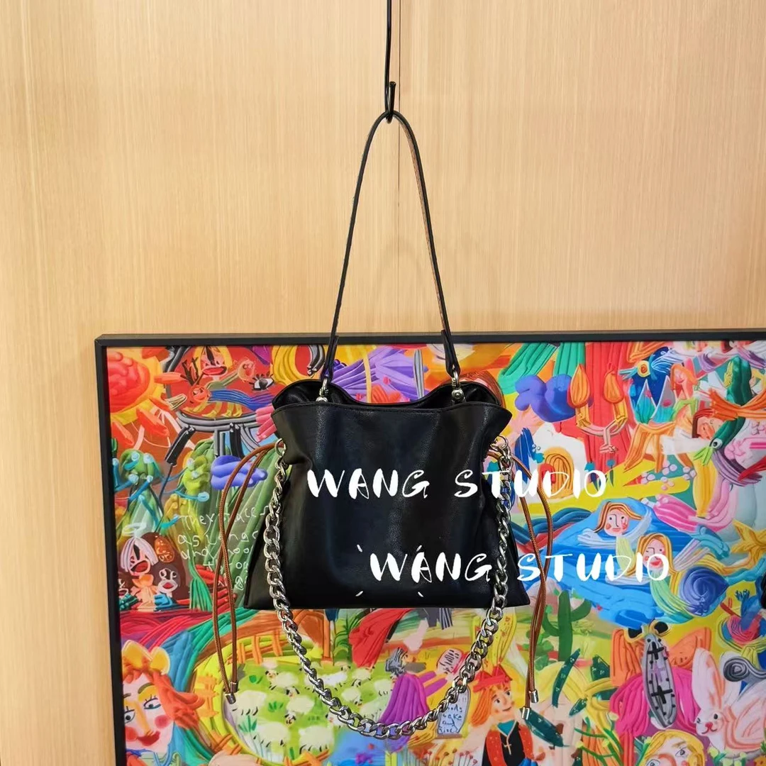 调调包包WANG STUDIO【马拉糕 小众设计款 黑色设计款小福袋】