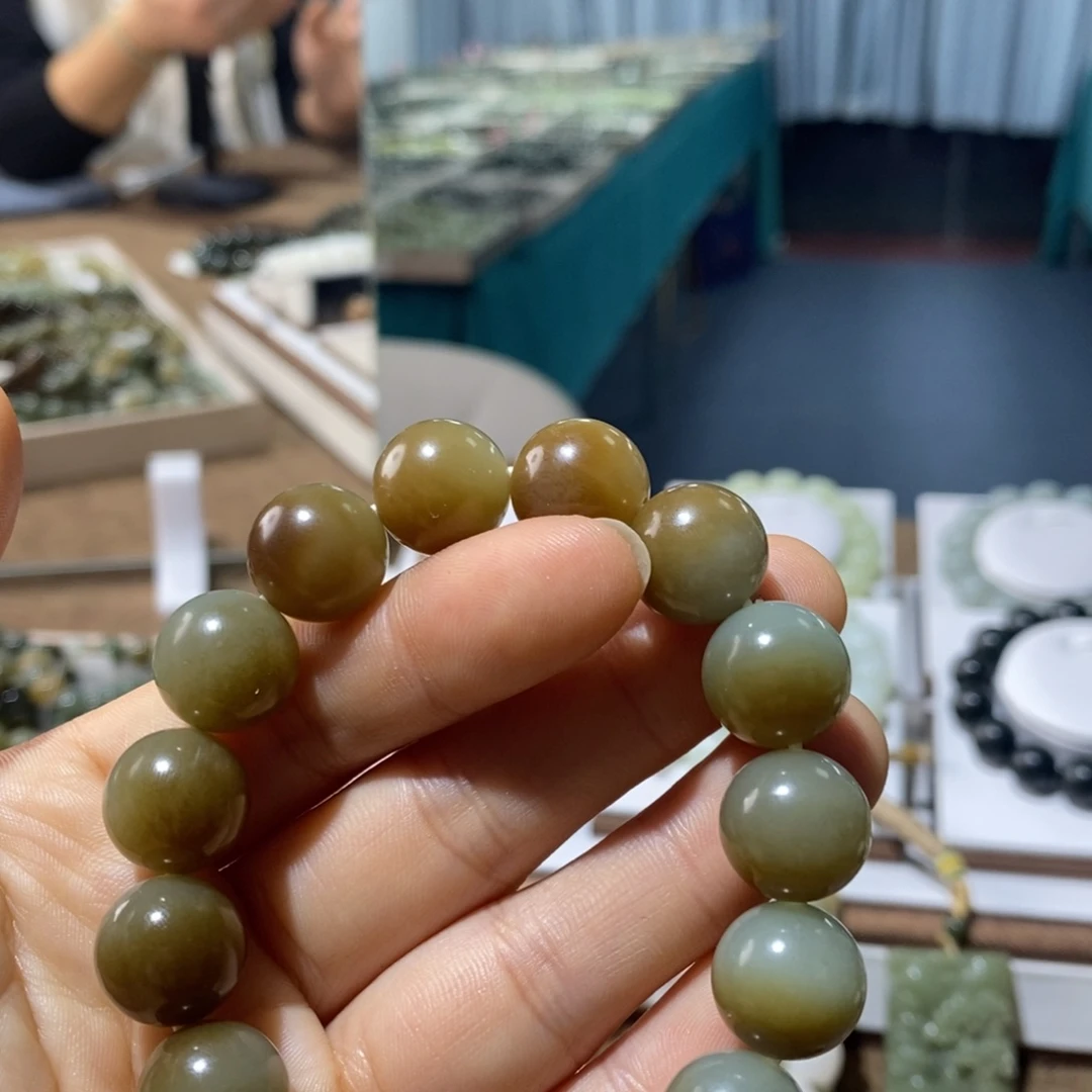 和田玉未镶嵌手链114