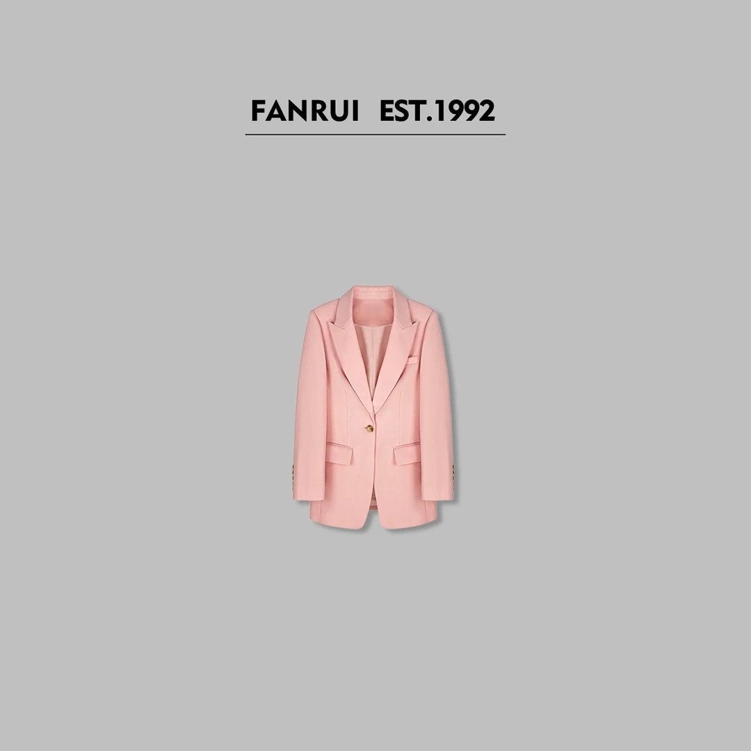 FANRUI/泛芮「春日绘漫 」简约通勤百搭高级感春季西装外套女B14671