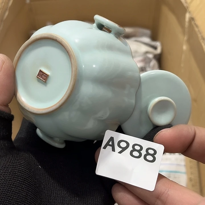 瓷片茶摆件工艺品摆件666