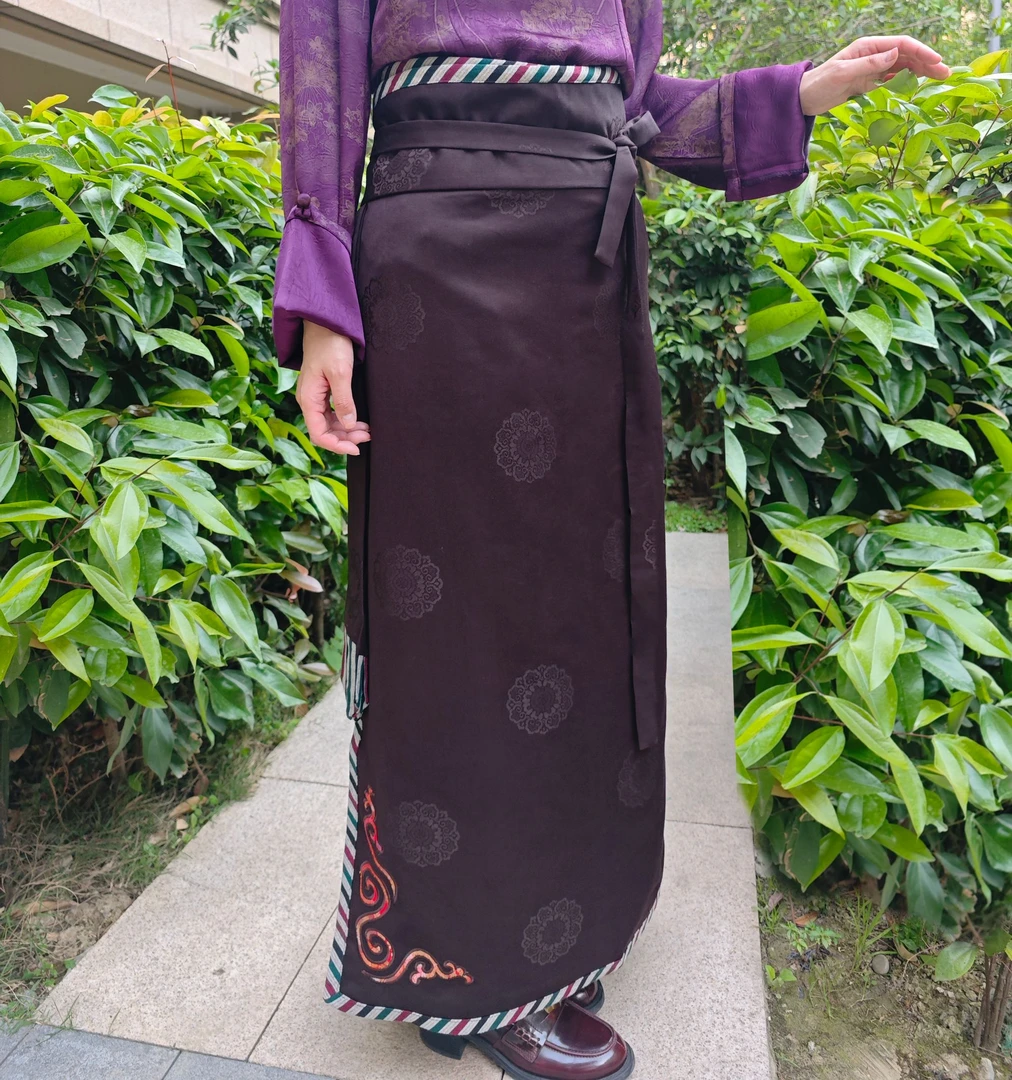 新款藏式一片式裹裙