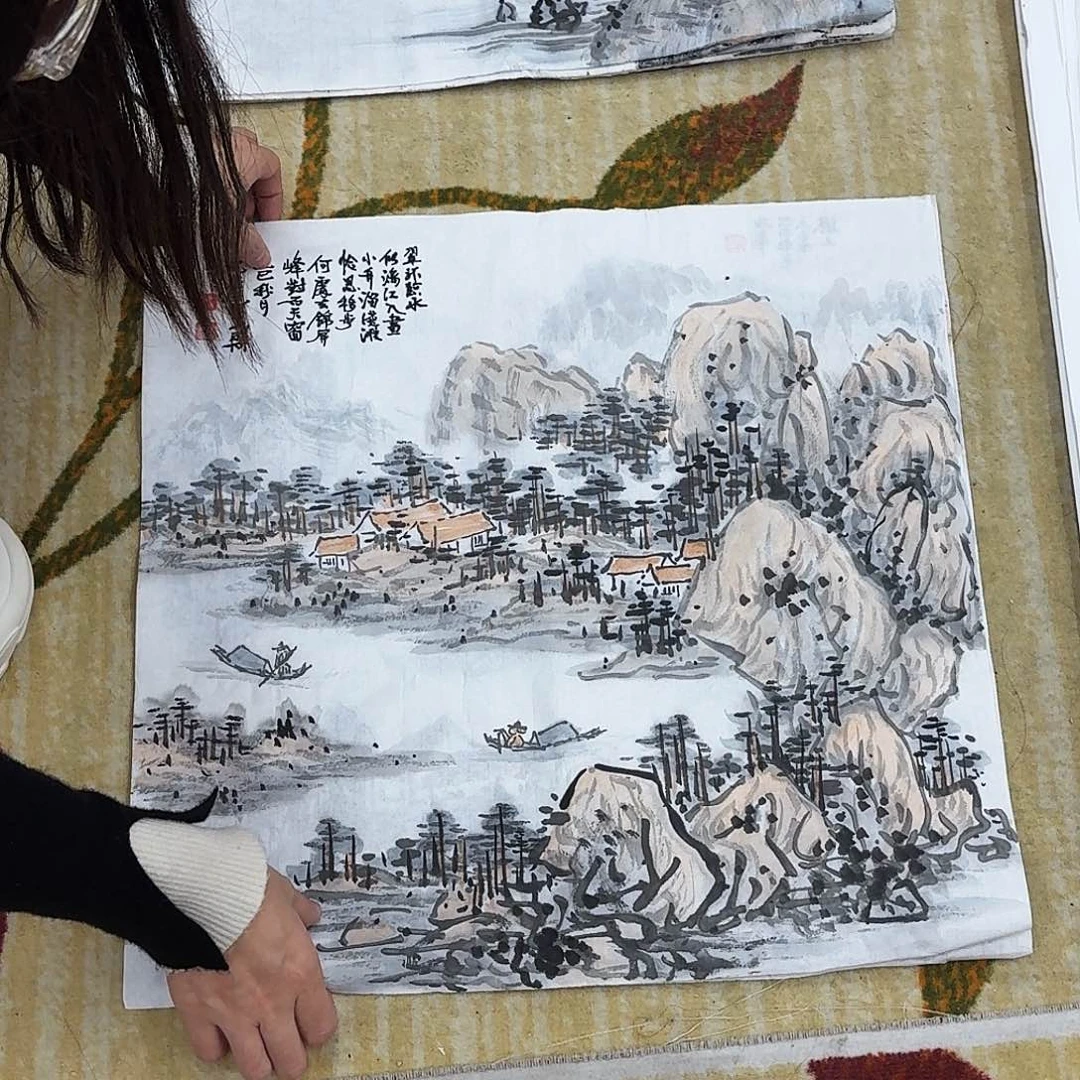 国画50.50斗方手绘作品