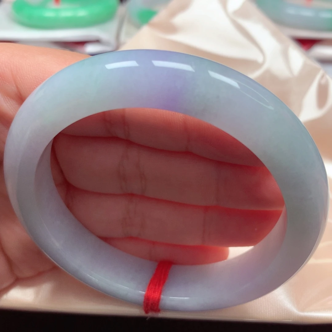 未镶嵌手镯翡翠32春彩