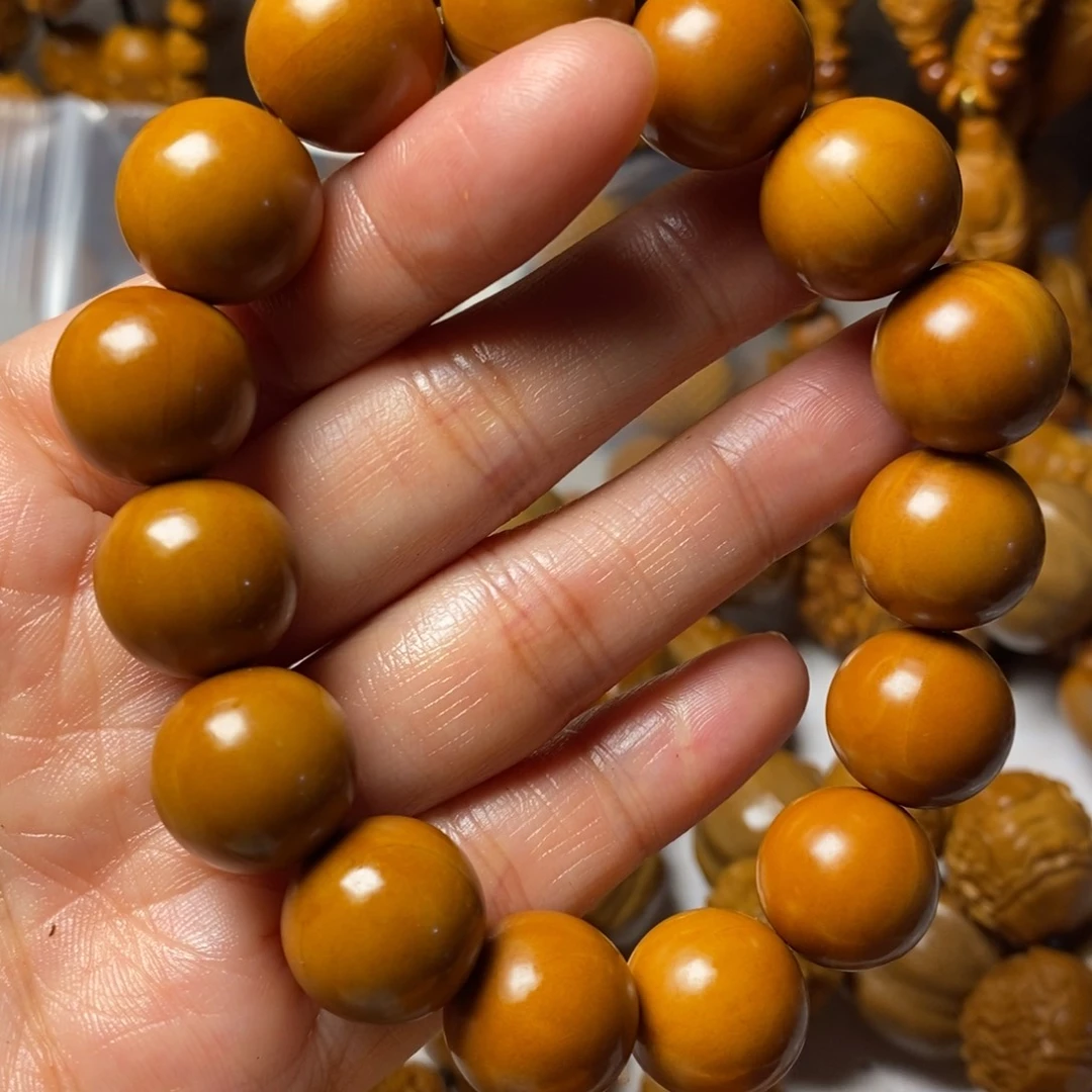 平***人橄榄核手串/手链正圆光珠1.5