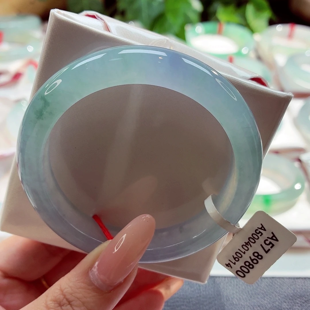 翡翠未镶嵌手镯22（）