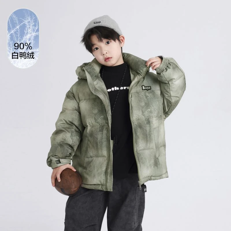 男童冬装韩系扎染羽绒服K244YRF5049