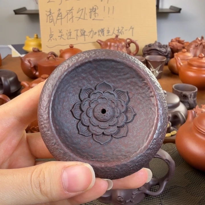 紫砂茶壶香插zini