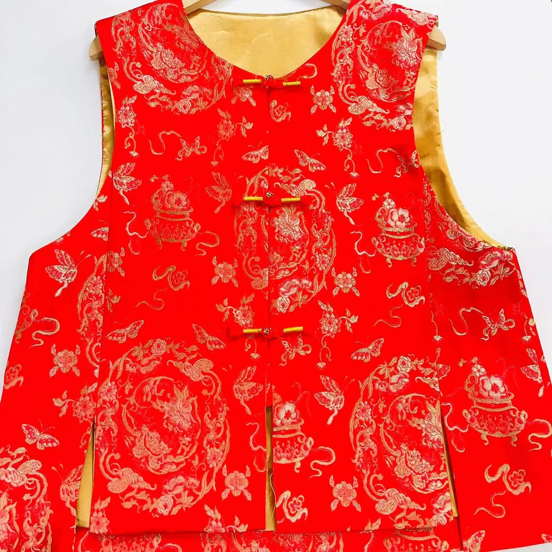 （鑫鑫家）（宝瓶蝴蝶拜年服）新中式国风马甲