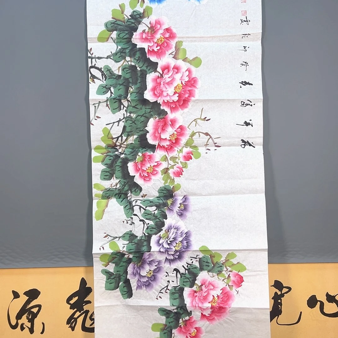国画433 花鸟和蝴蝶都在等待