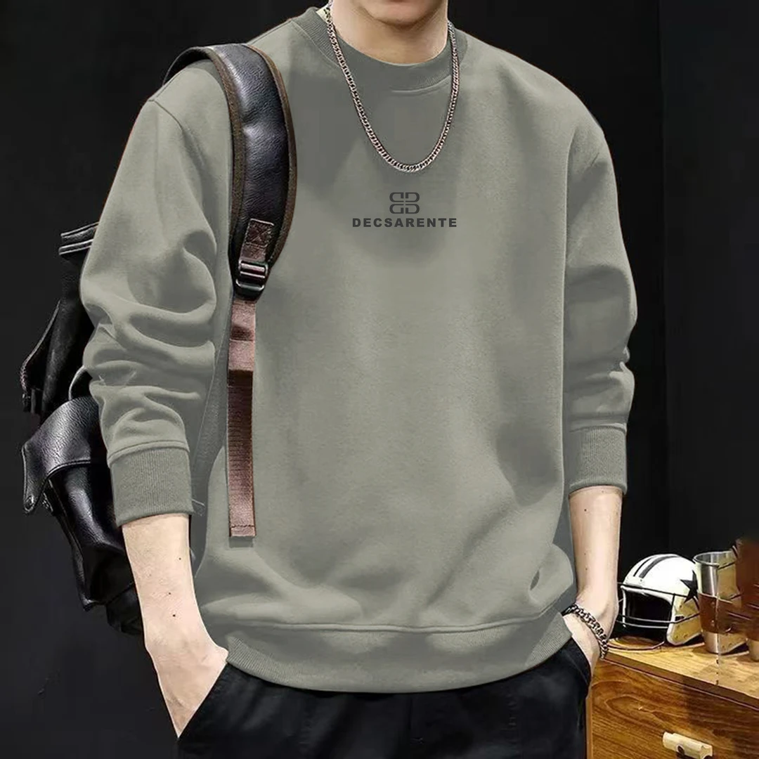 新款卫衣秋冬季长袖潮流休闲百搭圆领运动春秋季男士（4D）