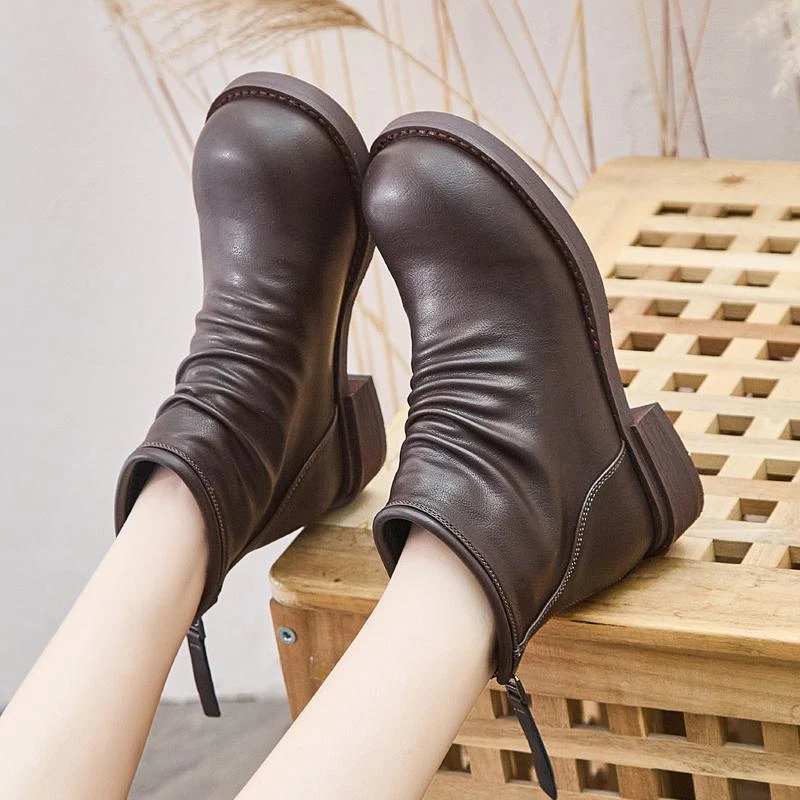 复古帅气马丁靴新款春秋短筒女鞋英伦风学生鞋休闲高级感小短靴子