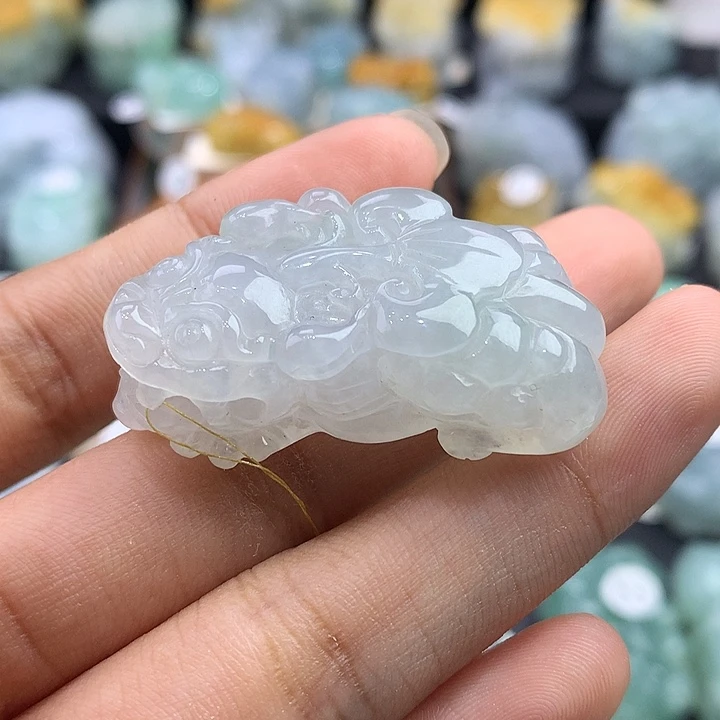颈饰未镶嵌翡翠天然缅甸翡翠