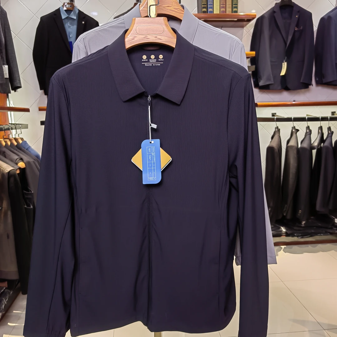 夏季爆款防晒平领商务双色