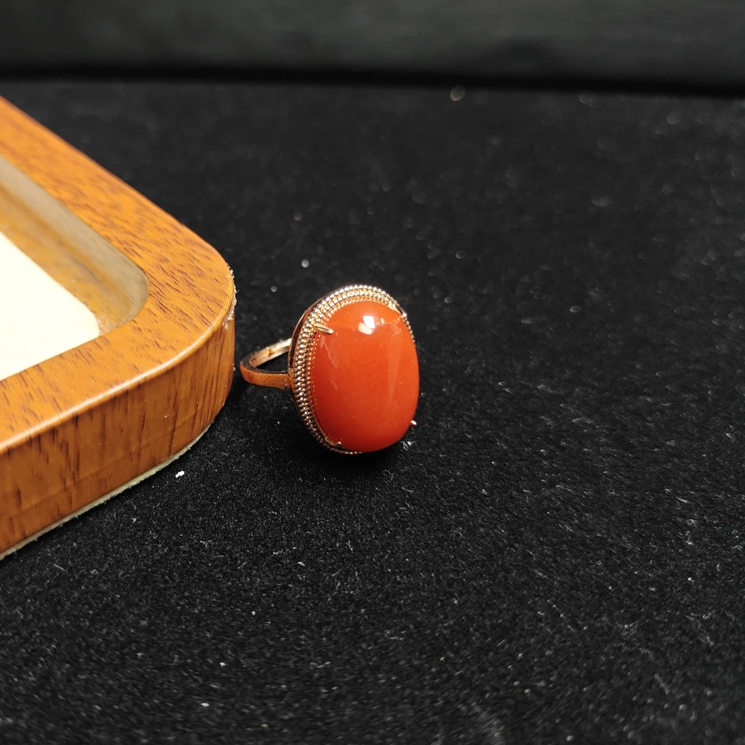 [停业清货]宝山满肉锦红大蛋面戒指-086-多样性发一