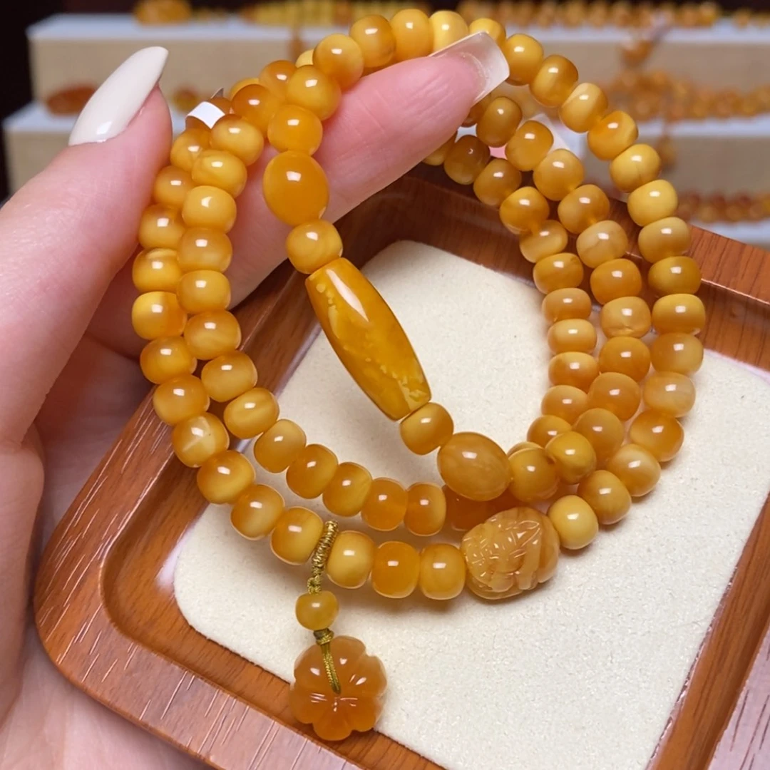 【闪购商品】未镶嵌蜜蜡手链手串