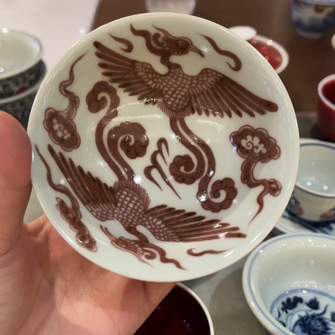 畅怀堂釉里红杯杯杯杯