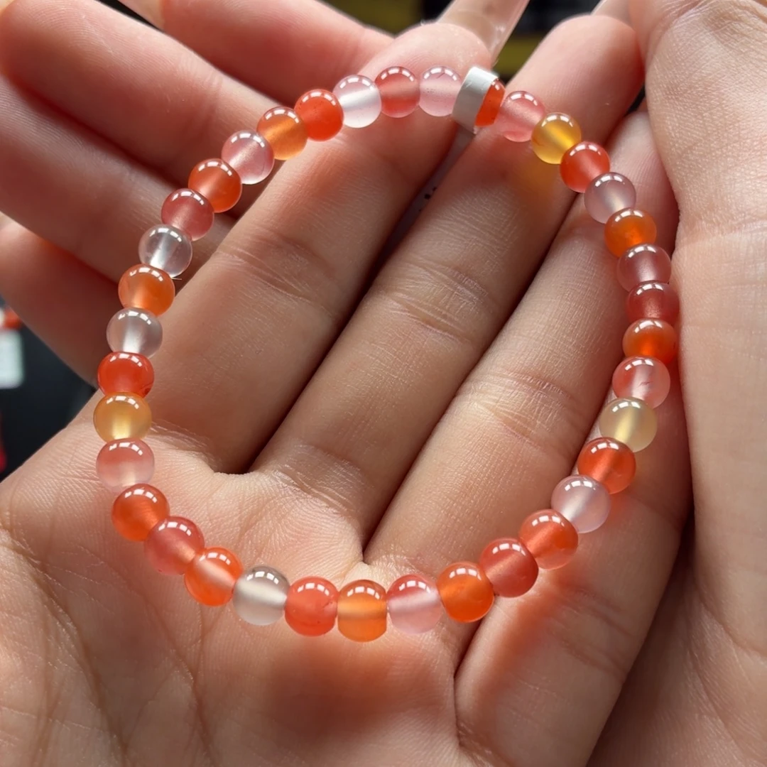 南红玛瑙未镶嵌手串原矿保山南红杨柳多宝手串卡5+