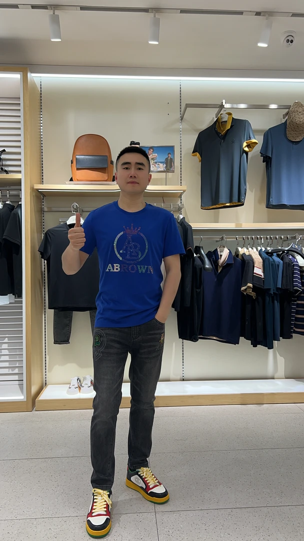 实体店好品质专柜男士短袖体恤Am216140-50
