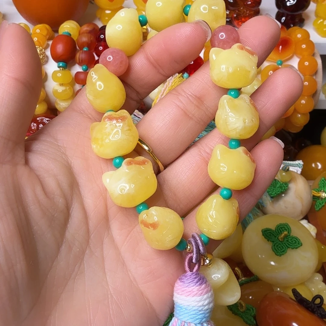 小***姨非金属小猫头手串