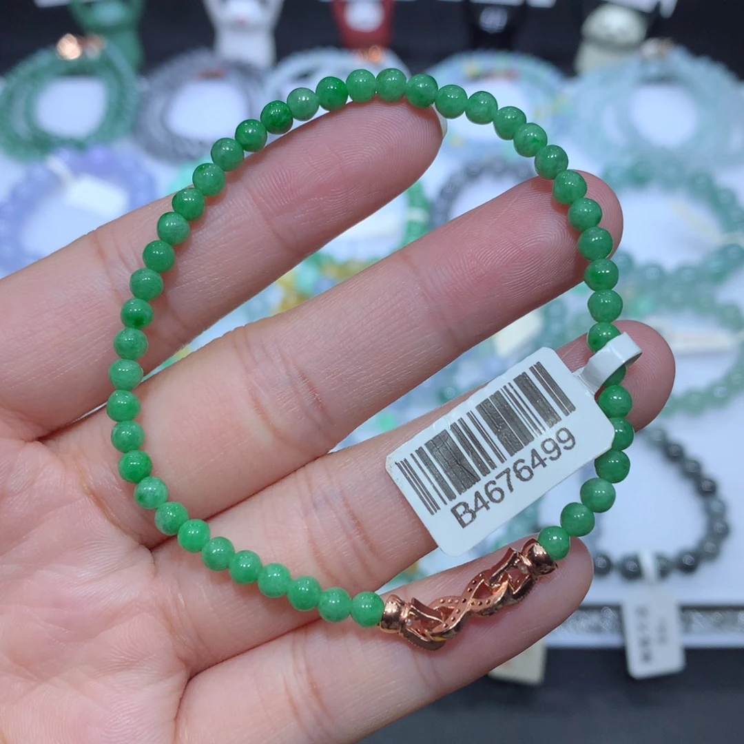 翡翠未镶嵌手串天然