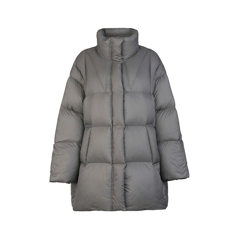 sdeer圣迪奥女装25年新品时尚立领加厚蓬松长款羽绒服S25482407