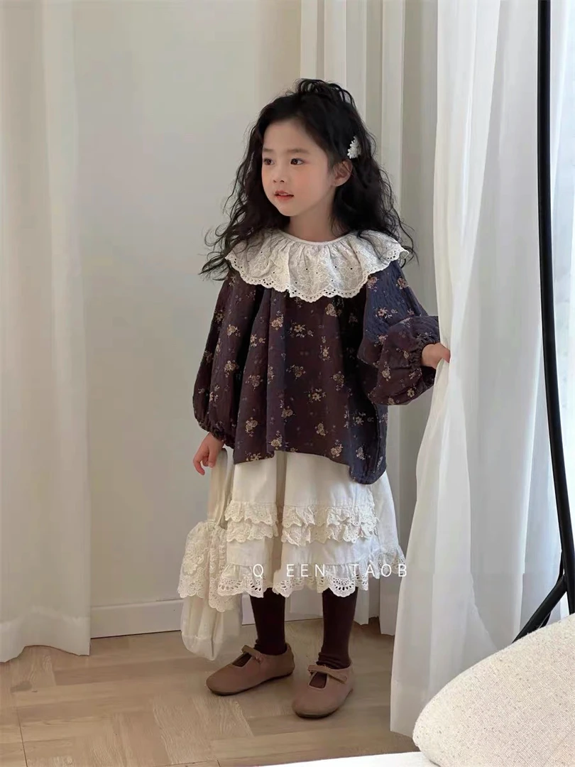 （单件）前片双层蕾丝半裙