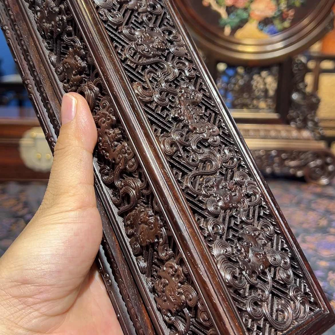 【闪购商品】红酸枝木类成套家具香盒