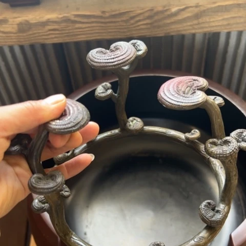 蜜安罐瓷香炉锡茶则
